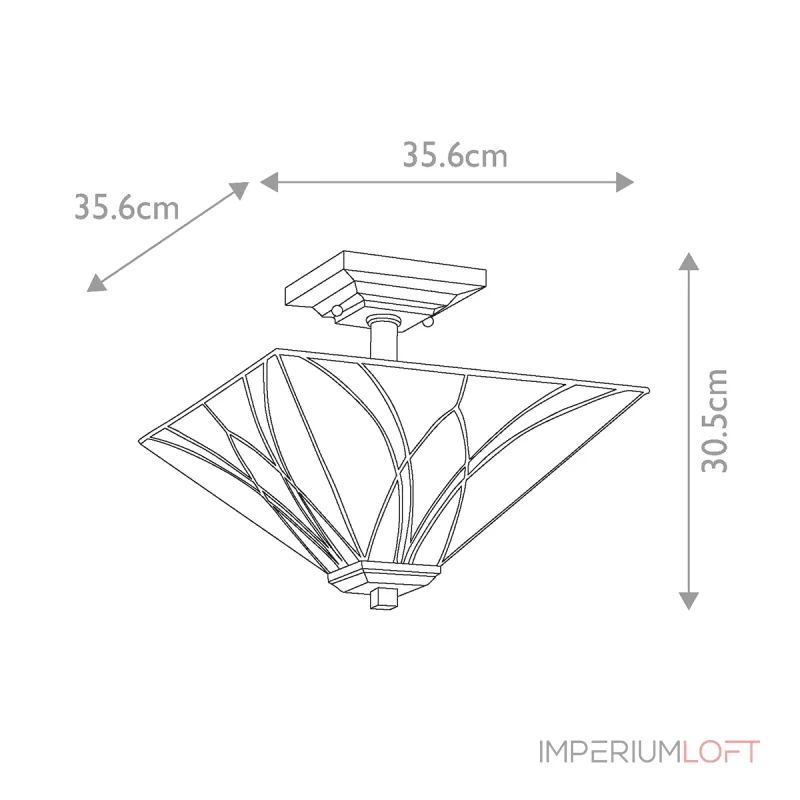 Потолочный светильник Quoizel Asheville QZ-ASHEVILLE-SF от ImperiumLoft Потолочный светильник Quoizel Asheville QZ-ASHEVILLE-SF от ImperiumLoft
