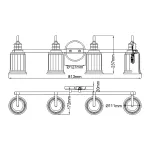 Бра для ванной Quoizel Swell QZ-SWELL4-PC-BATH от ImperiumLoft
