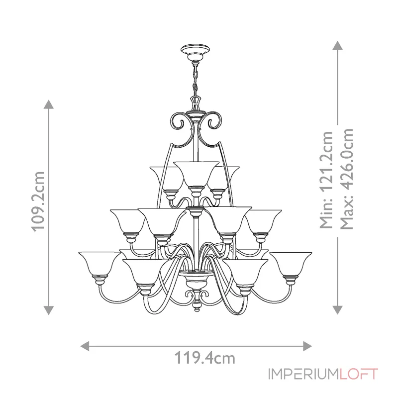 Люстра Hinkley Cello HK-CELLO15 от ImperiumLoft