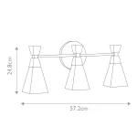 Бра для ванных комнат Elstead Lighting Bowtie BOWTIE-3-MB от ImperiumLoft