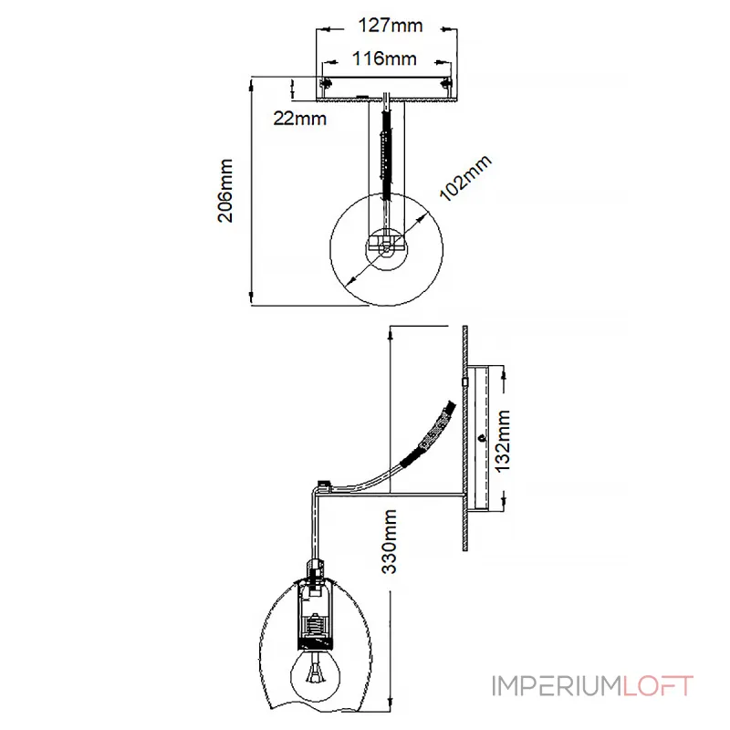 Бра Hinkley Nula QN-NULA1 от ImperiumLoft Бра Hinkley Nula QN-NULA1 от ImperiumLoft