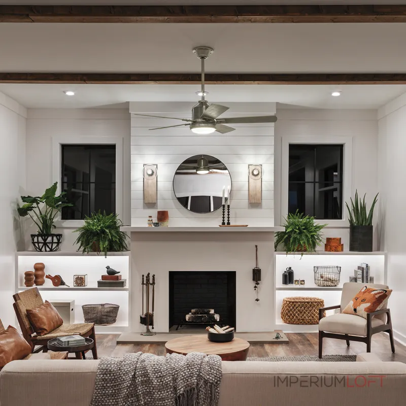 Люстра-вентилятор Kichler Colerne KLF-COLERNE-52-BN от ImperiumLoft Люстра-вентилятор Kichler Colerne KLF-COLERNE-52-BN от ImperiumLoft