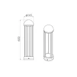 Фонарный столб Natural Concepts Dwell NC-013102RH-60-DG от ImperiumLoft