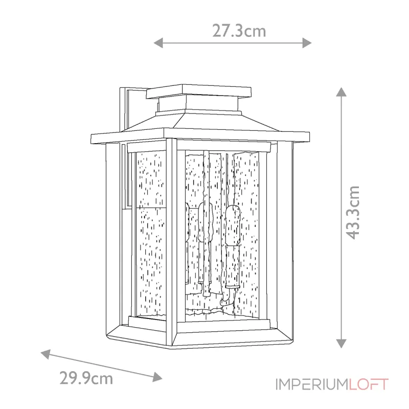Настенный фонарь Quoizel Wakefield QZ-WAKEFIELD-L-TBK от ImperiumLoft