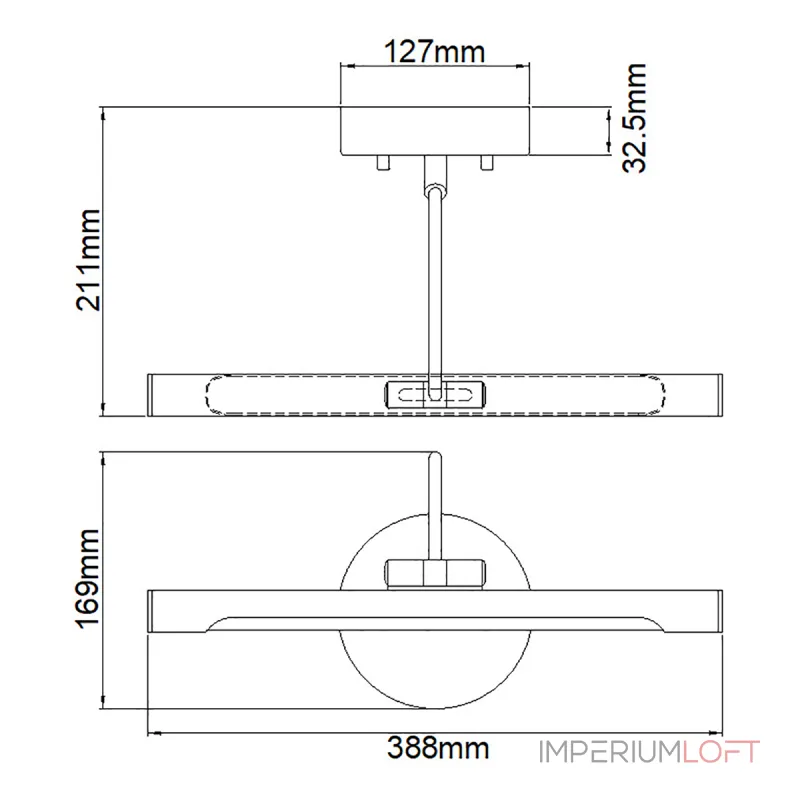Светильник для картин Elstead Lighting Alton (el) ALTON-PL-S-BB от ImperiumLoft
