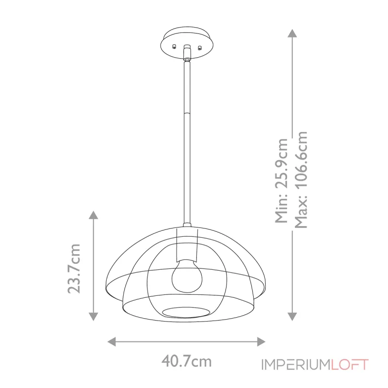 Подвесной светильник Hinkley Lotus QN-LOTUS-P-BLK от ImperiumLoft