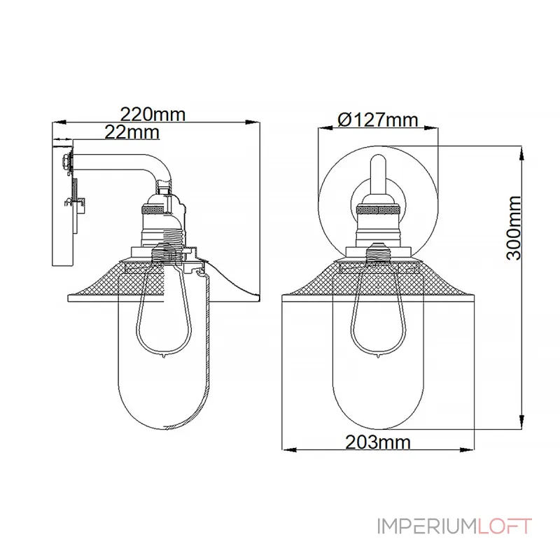 Бра для ванных комнат Hinkley Rigby QN-RIGBY1-BATH-PC от ImperiumLoft