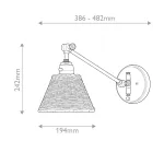 Бра Hinkley Arti HK-ARTI-1W-BK-NR от ImperiumLoft