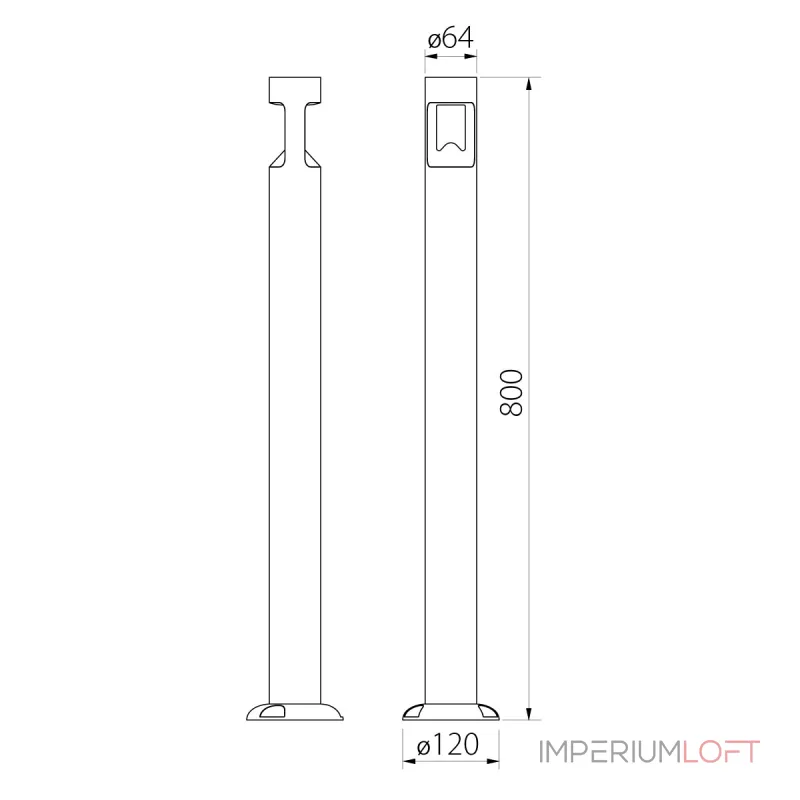 Фонарный столб Natural Concepts Dwell NC-003249-80-SB от ImperiumLoft Фонарный столб Natural Concepts Dwell NC-003249-80-SB от ImperiumLoft