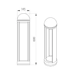 Фонарный столб Natural Concepts Dwell NC-003103RH-60-SB от ImperiumLoft