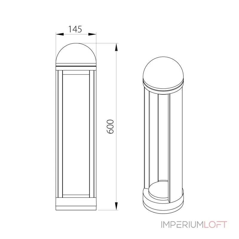 Фонарный столб Natural Concepts Dwell NC-003103RH-60-SB от ImperiumLoft