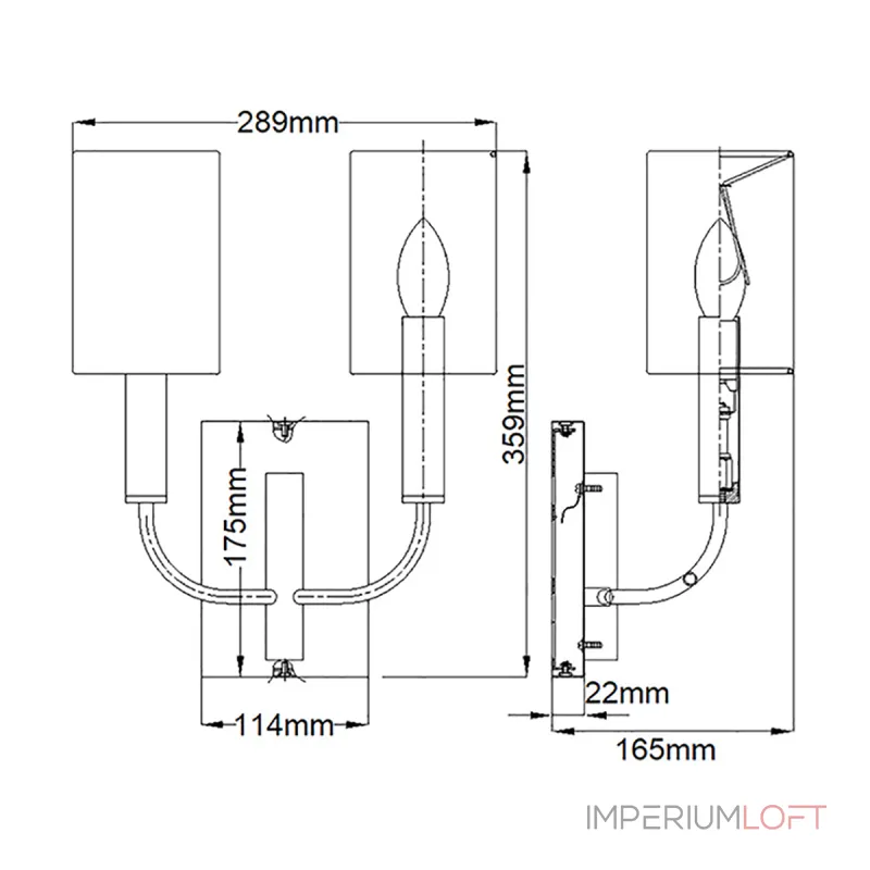 Бра Feiss Brianna FE-BRIANNA2-BB от ImperiumLoft