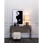 Лампа настольная серебристая (кремовый абажур) 22-88237 от ImperiumLoft