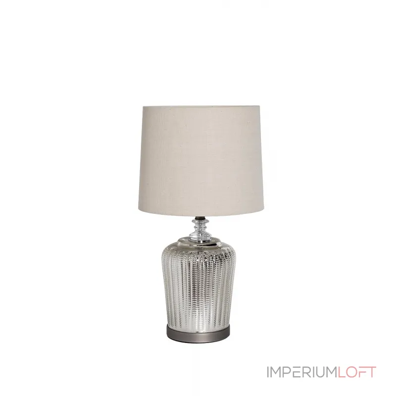 Лампа настольная серебристая (кремовый абажур) 22-88237 от ImperiumLoft Лампа настольная серебристая (кремовый абажур) 22-88237 от ImperiumLoft