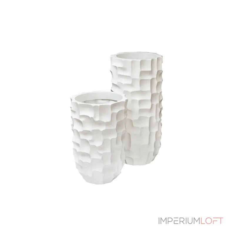 Кашпо белое напольное ZS-C787-27 от ImperiumLoft