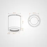 Потолочный светильник TILL 9W Черный от ImperiumLoft