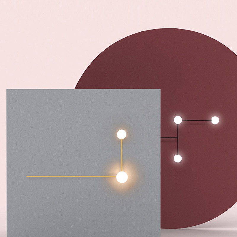 Настенный светильник LINES 2 Gold от ImperiumLoft