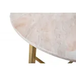 Столик журнальный круглый (искусственный мрамор) 30B-855-2X от ImperiumLoft
