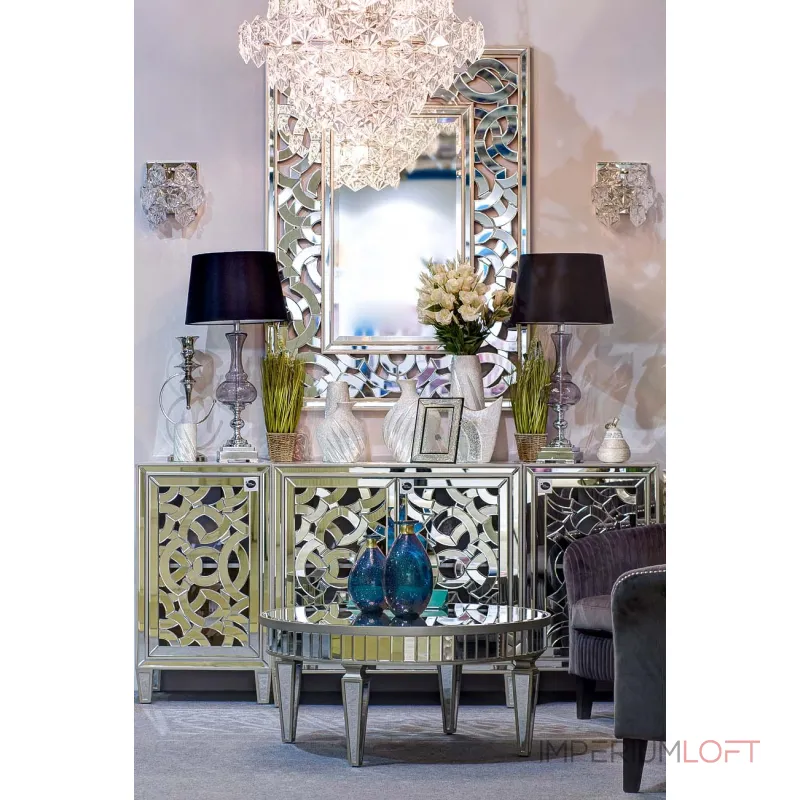 Стол зеркальный круглый низкий KFC247 от ImperiumLOFT от ImperiumLoft