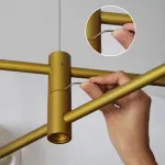 Люстра на штанге GAP золото