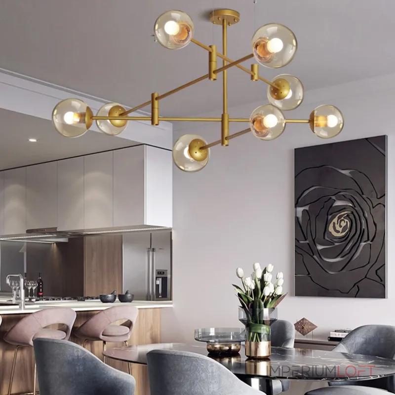 Люстра на штанге GAP золото