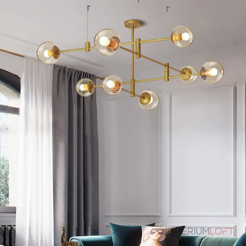 Люстра на штанге GAP золото