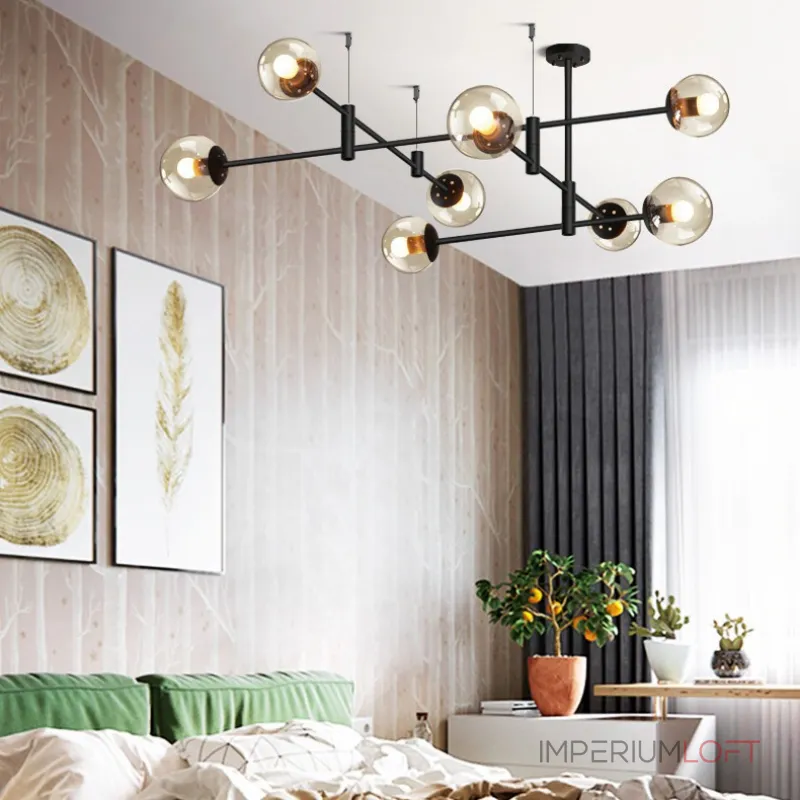 Люстра на штанге GAP золото