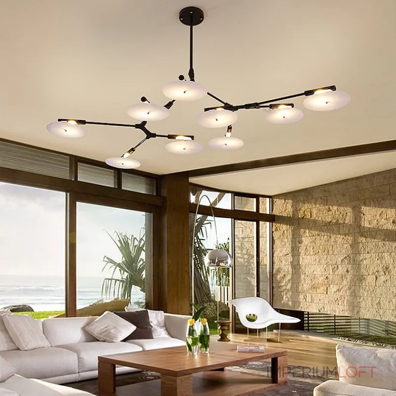 Люстра на штанге DISCS D155 Black