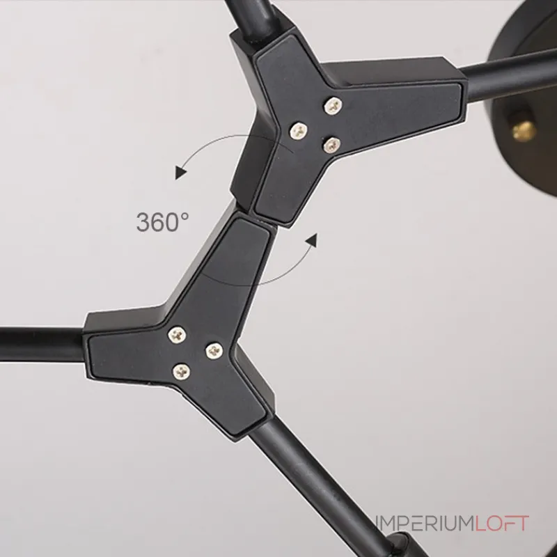 Люстра на штанге DISCS D155 Black