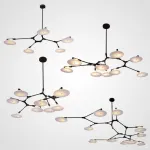 Люстра на штанге DISCS D155 Black