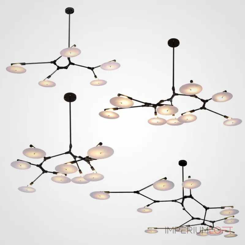 Люстра на штанге DISCS D155 Black