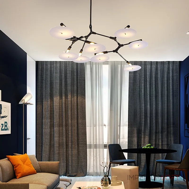 Люстра на штанге DISCS D155 Black