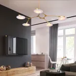 Люстра на штанге DISCS D155 Black