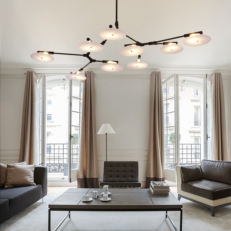 Люстра на штанге DISCS D155 Black