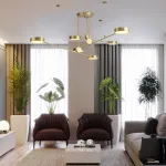 Люстра на штанге TECHNUM LED GOLD