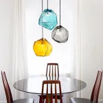 Подвесной светильник Color Ice Cube Pendant JEVIO 1 Янтарный от ImperiumLoft