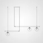 Подвесной светильник BARRA L88 Gold от ImperiumLoft