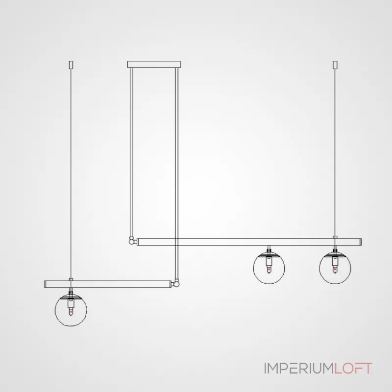 Подвесной светильник BARRA L88 Gold от ImperiumLoft