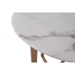 Столик журнальный круглый (искусственный мрамор) 33FS-ET2029-BBS от ImperiumLoft