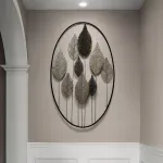 Дизайнерский настенный декор листья в рамке LaLume-KKK00204 от ImperiumLoft