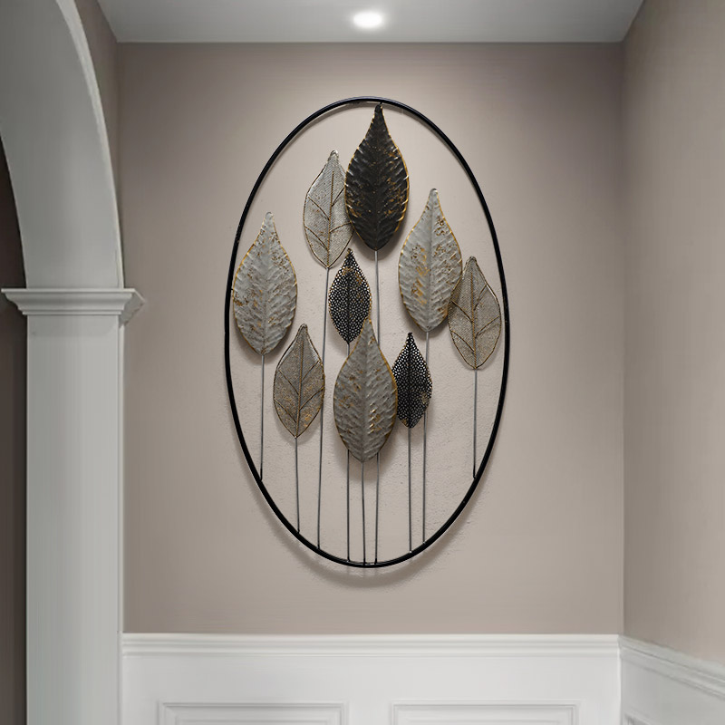 Дизайнерский настенный декор листья в рамке LaLume-KKK00204 от ImperiumLoft