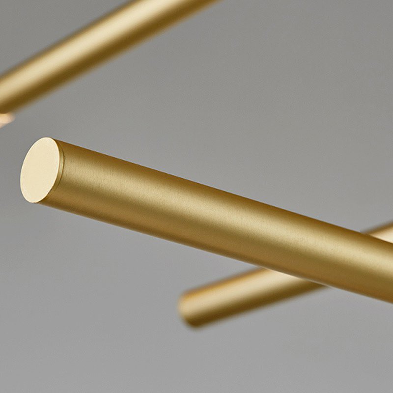 Люстра на штанге TRAVERSE H90 Gold