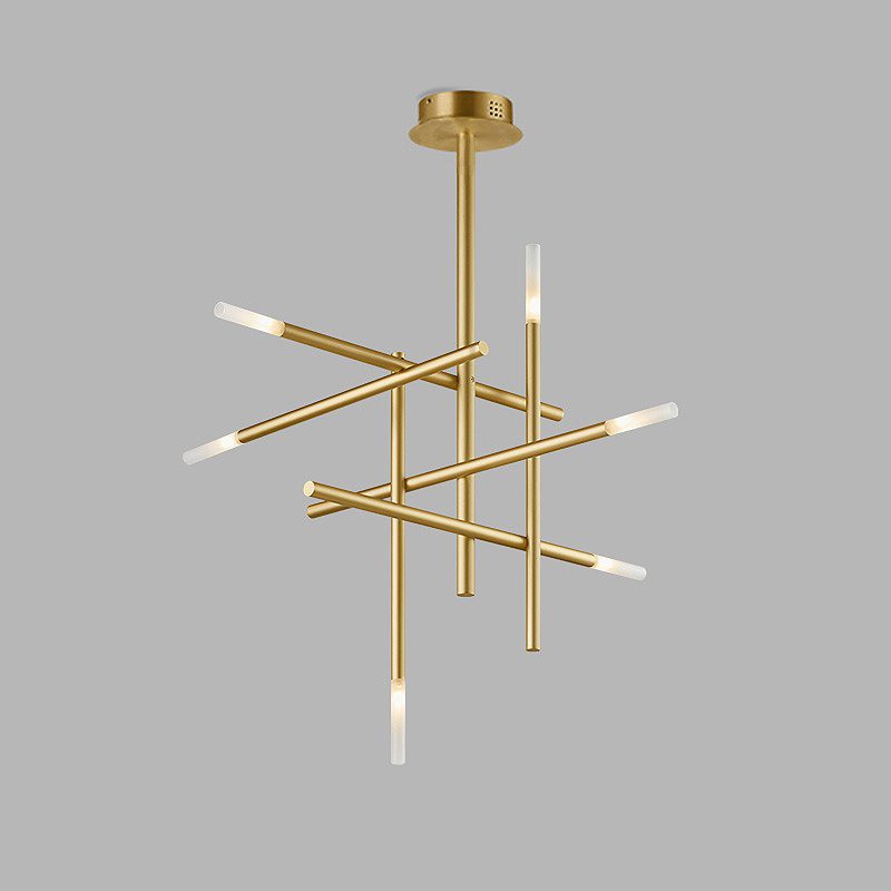 Люстра на штанге TRAVERSE H90 Gold