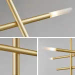 Люстра на штанге TRAVERSE H90 Gold