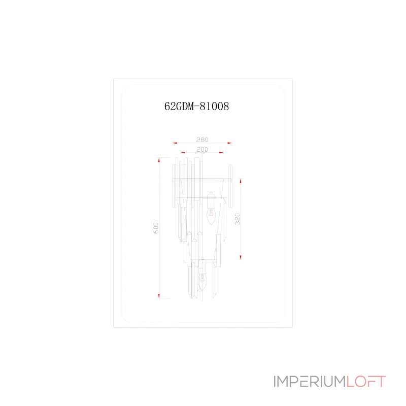 Бра с кристаллами (золото) 62GDM-81008 от ImperiumLOFT от ImperiumLoft Бра с кристаллами (золото) 62GDM-81008 от ImperiumLOFT от ImperiumLoft