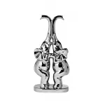 Статуэтка Набор слонов серебристая 10K9483B от ImperiumLoft