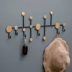 Дизайнерская вешалка LaLume-KKK00102 black от ImperiumLoft