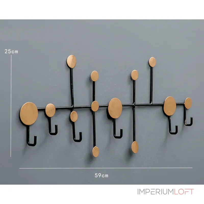 Дизайнерская вешалка LaLume-KKK00102 black от ImperiumLoft