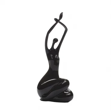 Статуэтка Женщина (черная) C5037черная от ImperiumLOFT