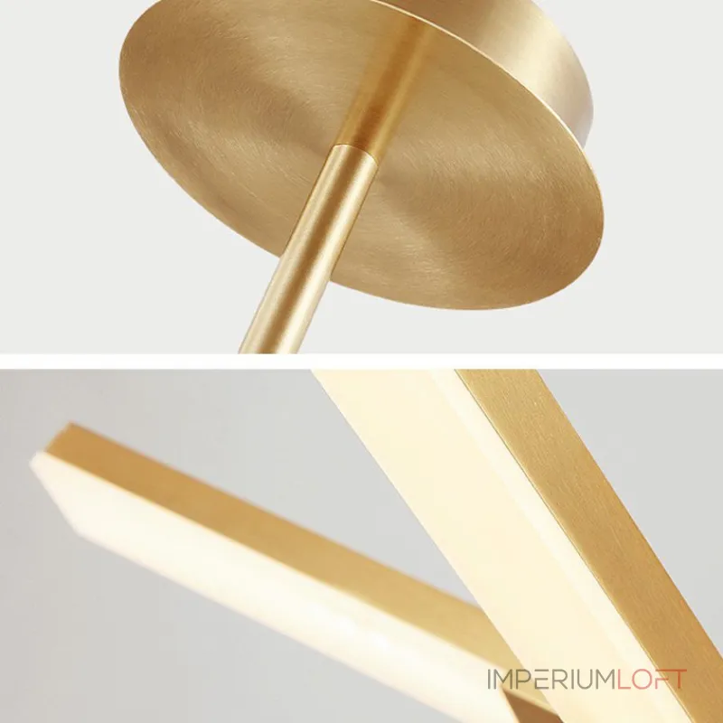 Люстра на штанге ORTON на 3 D96 Gold